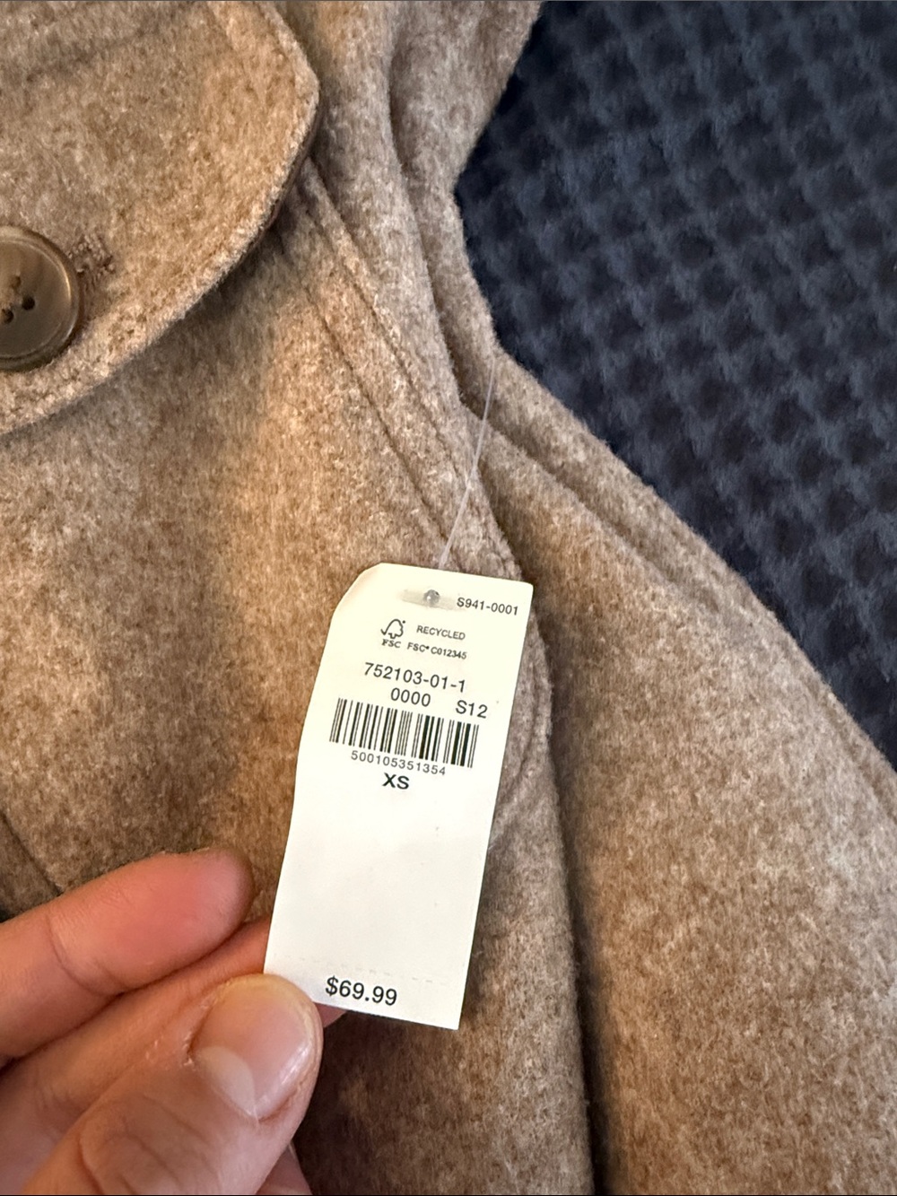 Old Navy Women’s Brown Polyester Pea Coat XS - Picture 11 of 11
